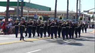 1st Marine Division Band  2012 Oceanside Independence Day Freedom Parade [upl. by Ettinger76]