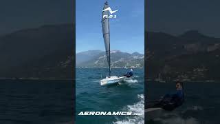 Foiling with the Aeronamics’ Flo1 🚀🚀🚀 foiling sailing hydrofoiling watersport [upl. by Cutlip350]