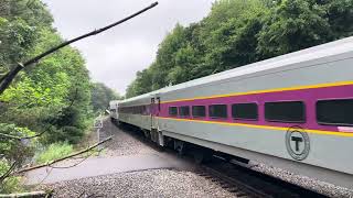 MBTA GP40MC 1138 leads the capeflyer into middleboroughLakeville station June 23rd 2024 [upl. by Irrehc]