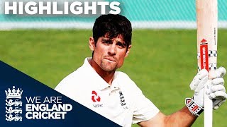 Cook Hits Emotional Century In Final Ever Innings  England v India 5th Test Day 4 2018  Highlights [upl. by Ruthie]