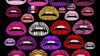 Tatuajes de labios temporales  Lip tatoo [upl. by Unders]