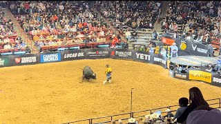 BULLFIGHTER GETS WRECKED PBR 2024 Ty Murray Invitational [upl. by Acassej]