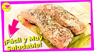 🐟 Prueba el SALMÓN EN PAPILLOTE Al Horno con PATATAS y VERDURAS ▶ ¡RECETA FÁCIL Y RÁPIDA DE PESCADO [upl. by Asereht]