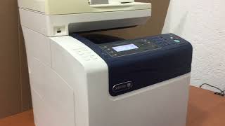 Funcionamiento Xerox WorkCentre 6505 Color [upl. by Hogen818]