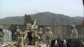 M777 Howitzer Direct Fire Low Charge Bravo Battery 3321 HD Video 5 [upl. by Enerahs]