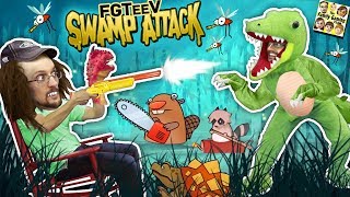 CROCODILE SWAMP Animals R Attakkin Meh FGTEEV Funny GameplaySkit [upl. by Mot]