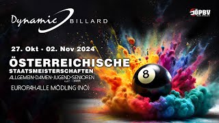 ÖSTM PoolBillard 2024  10Ball  Finalspiele  Tisch 3 [upl. by Sankaran]