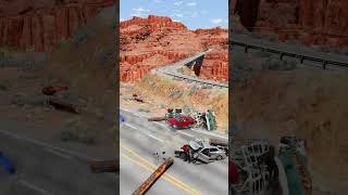 Realistic Highway Car Crashes 66  BeamNGdrive [upl. by Close659]