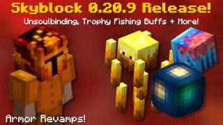 Huge Skyblock 0209 Update Unsoulbinding Slayer  Trophy Fish Changes Hypixel Skyblock News [upl. by Esaertal]