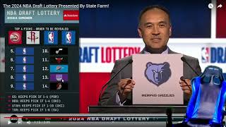 MOST IRRITATING DRAFT LOTTERY EVER Reacting To 2024 NBA Draft Lottery Reaction amp Thoughts [upl. by Eniamerej]