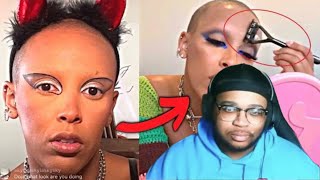 Tra Rags Reacts To JAMARI  This Female Rapper is SELF DESTRUCTING [upl. by Humfried]