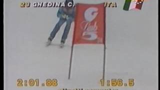 telesciandoit VAL GARDENA 1989 VINCE ZURBRIGGEN TERZO GHEDINA [upl. by Maren]