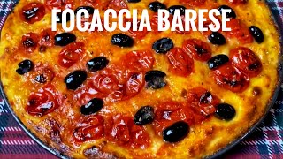 Focaccia barese  Ricetta facile per la tipica focaccia pugliese [upl. by Anehs246]