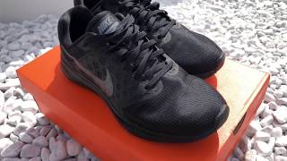 Nike Downshifter 7 Sneaker Triple Black ON FEET [upl. by Ettenim]