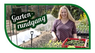 Gartenrundgang und wie wir unkrautfrei gärtnern  Gemüsegarten ohne Unkraut [upl. by Ailev487]