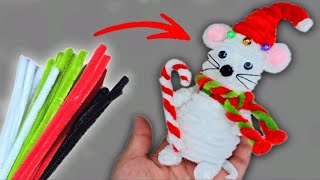 Ratoncito de Navidad con Limpiapipas [upl. by Cristen]