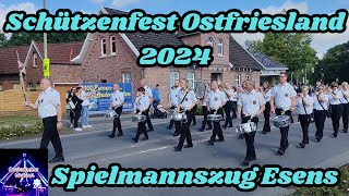 Schützenfest Ostfriesland 2024  Spielmannszug Esens Highlights [upl. by Nenney]