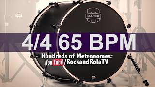 🔴 65 BPM Kick Drum Metronome [upl. by Annaiek]