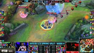 Copenhagen Wolves vs Fnatic  S5 EU LCS Spring 2015 Week 4 Day 2  CW vs FNC W4D2G4 VOD 60FPS [upl. by Aicemed]