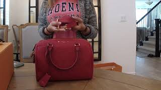 LOUIS VUITTON EMPREINTE SPEEDY 25 BANDOULIERE BAG REVIEW louisvuitton levoutique [upl. by Lemej]