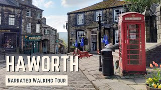 HAWORTH  4K Narrated Walking Tour  Lets Walk 2021 [upl. by Lynad]