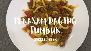 Resipi Pekasam Daging Hakak Maneh  Hakak Maneh Pickled Beef Recipe [upl. by Gabrila]