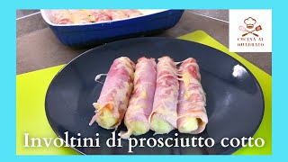 Involtini di prosciutto cotto con patate filanti [upl. by Mayne]