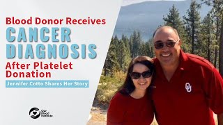 Blood Donor Receives Cancer Diagnosis After Platelet Donation [upl. by Accebber]