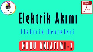 Elektrik Akımı 2  Elektrik Devreleri  PDF  TYT Fizik 2022 [upl. by Emie]