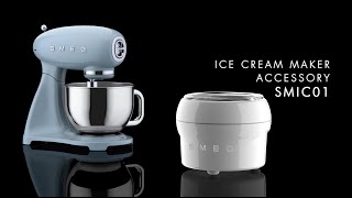 Smeg Ice Cream Maker Stand Mixer Accessory [upl. by Shanan542]