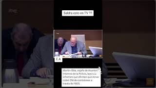 Martin Blas exjefe de asuntos internos de la policia leyendo informes que afirman que Aznar cobro [upl. by Milzie720]