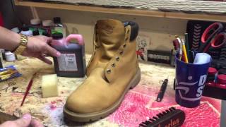 DIY Custom All Red Timberlands [upl. by Ahsikan]