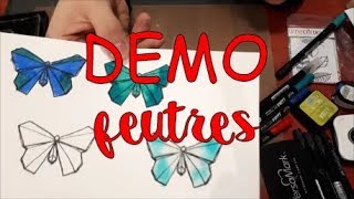 Comment utiliser les FEUTRES AQUARELLABLES [upl. by Fording]