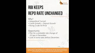 RBI Keeps REPO Rate Unchanged [upl. by Sueahccaz949]