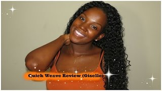 Outre Half Wig Quick Weave Giselle [upl. by Grefer]