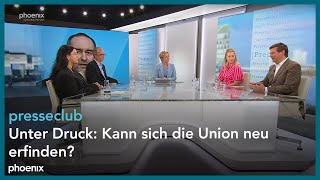 Presseclub quotUnter Druck Kann sich die Union neu erfindenquot [upl. by Aikahc529]