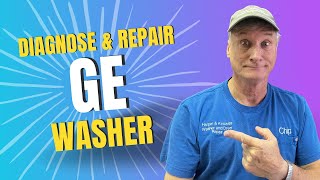 How to Perform a GE Washer Diagnostic and Fix a Lid Lock Issue [upl. by Tuddor955]