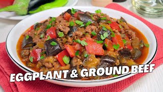 Eggplant amp Ground Beef — Turkish Moussaka Patlıcan Musakka Delicious amp Easy Dinner Recipe [upl. by Eenhat]