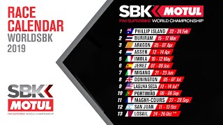 The 2019 WorldSBK Video Calendar  WorldSBK [upl. by Abner633]