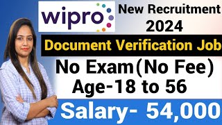 Wipro Recruitment 2024WIPRO Work From Home Jobs 2024Wipro Vacancy 2024Govt Jobs oct 2024 [upl. by Hashimoto]