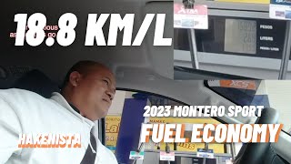 2023 Montero Sport Review GLX FUEL ECONOMY Part 3 [upl. by Barncard]