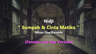 Sumpah amp Cinta Matiku  Nidji  Karaoke  Piano Female Low KeyNada Wanita Rendah [upl. by Josey]