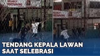 Emosi Timnya Dibantai Pemain Futsal Kota Malang Tendang Kepala Lawan Saat Selebrasi Sujud Syukur [upl. by Domenic]