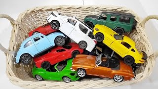 Box Full of Model Cars  Mazda Miniature toy car model Lamborghini  Review of toy cars A3059 [upl. by Kcirddot925]