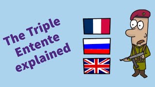 The Triple Entente explained WWI  History GCSE [upl. by Nahshunn]