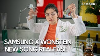 ENG SUB Wonstein Visits Samsung Electronics Campus and Shares a New Song [upl. by Atteram]