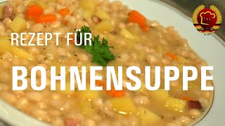 Altes Rezept für Eintopf aus weißen Bohnen klassische DDR Weiße Bohnensuppe zum selber kochen [upl. by Brookes3]