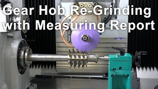 Gear Hob Grinding and Measuring with Report on Schneeberger CNC tool grinder normaNGC [upl. by Anirdua]