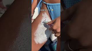 HOW I SHAVE MY BIKINI LINE FOR NO IRRITATION shortsvideo shaving skincare beauty ingrowns [upl. by Jeraldine]