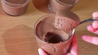 Dessert au chocolat 🍫 avec seulement 1 oeuf  Recette facile et rapide [upl. by Akcebar]